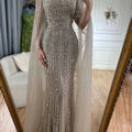 Serene Hill Saudi Arabia Caramel Mermaid Elegant Cape | SAMAG