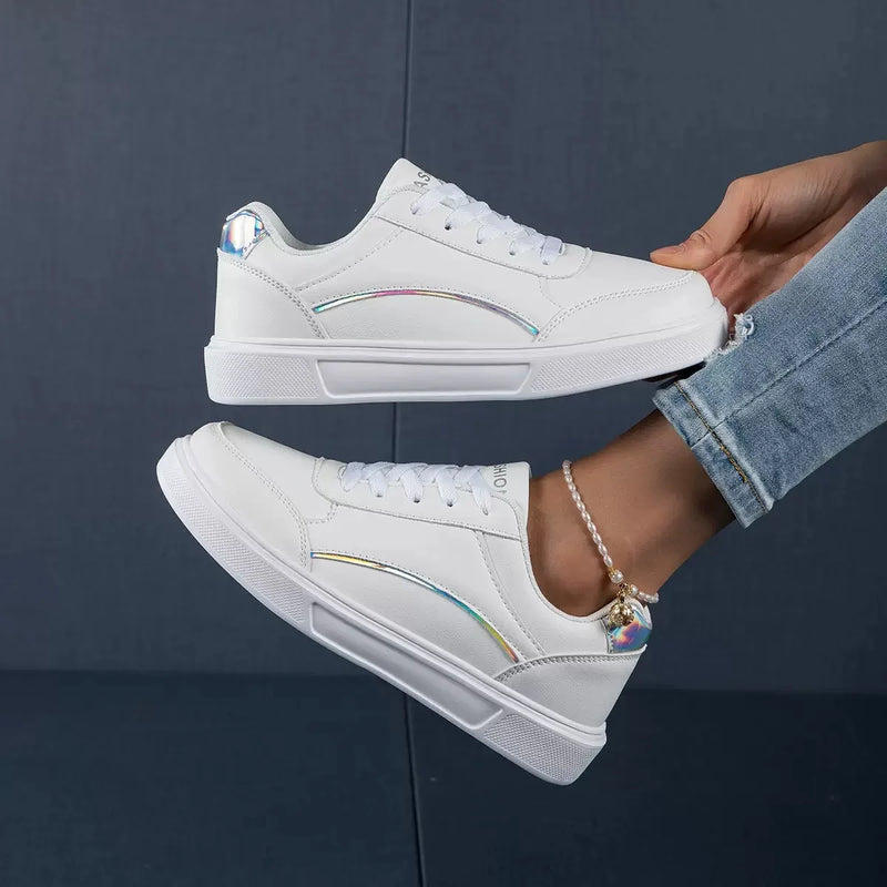 Street Style Red Skateboard Shoes For Women Comfortable | SAMAG