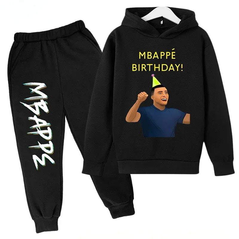 Autumn Mbappé Printed Children's Hoodie Suit Sweatshirt | SAMAG