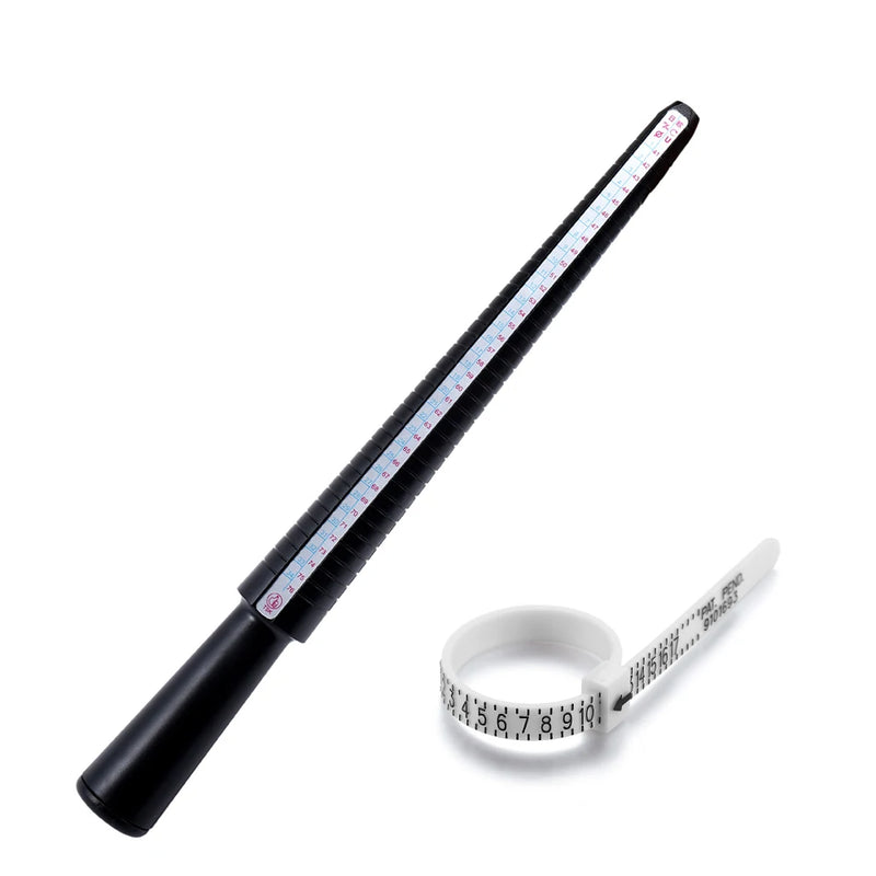 Professional Measuring Gauge Finger Ring Stick Sizer UK/US Official British/American For DIY Fashion Jewelry Measuring Tools Set