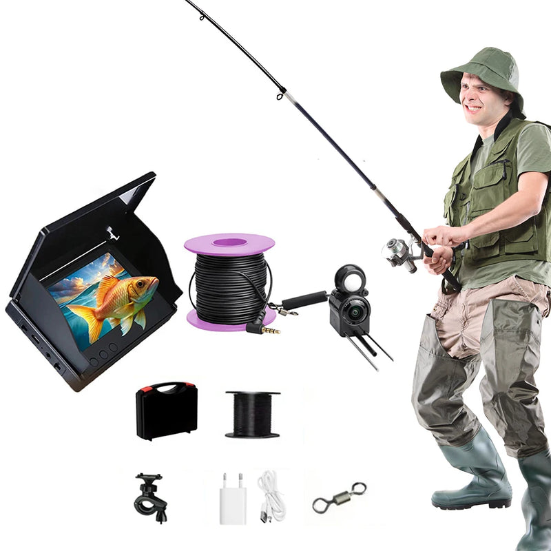 Underwater Fishing Camera 4.3 Inch IPS Monitor Ice Fish | SAMAG