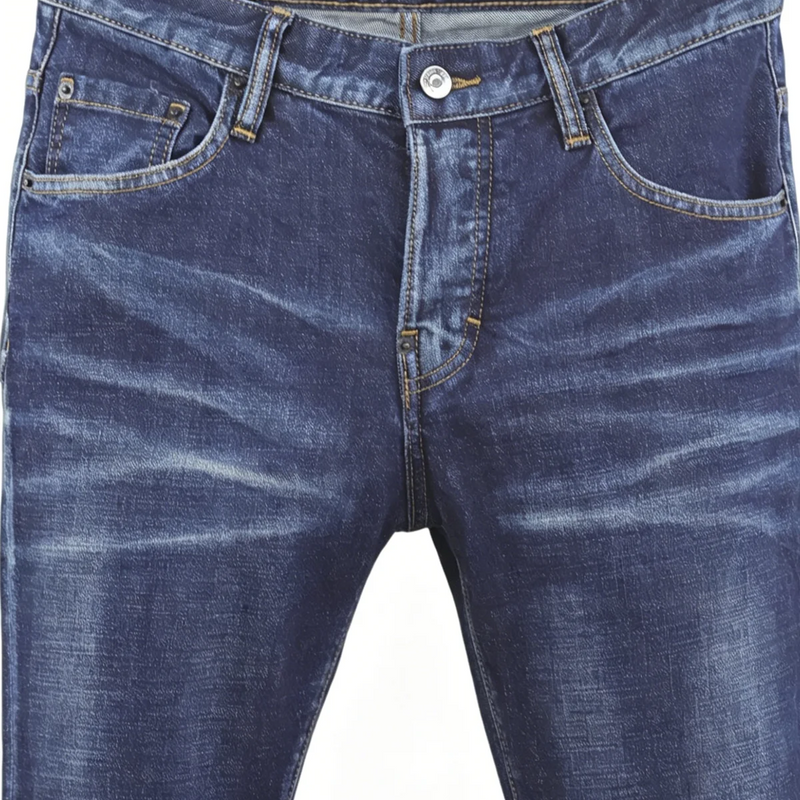 6057 Four Seasons New Men's Wear Washed Ripped Patch | SAMAG