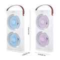 Lenovo Dual Head Desktop Fan With LED Night Light Small Circulator Fan Portable Air Conditioner Fan for Home Office Travel 2026