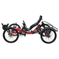 Pedal Powered Aluminum Alloy Frame 27 Speed 4 Wheel Recumbent Quad Road Bike