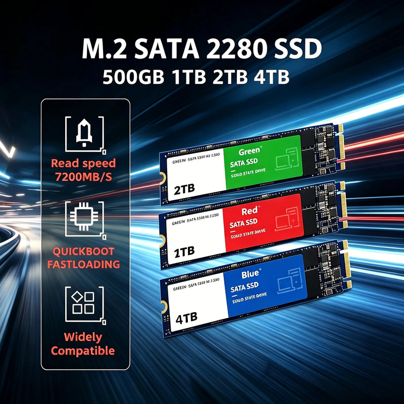original Hard Drive SSD 2.5 inch 500GB SATA 1tb 2tb Internal Solid State 520MB/s SATA3 for Laptop Hard Disk Desktop m2 Ssd