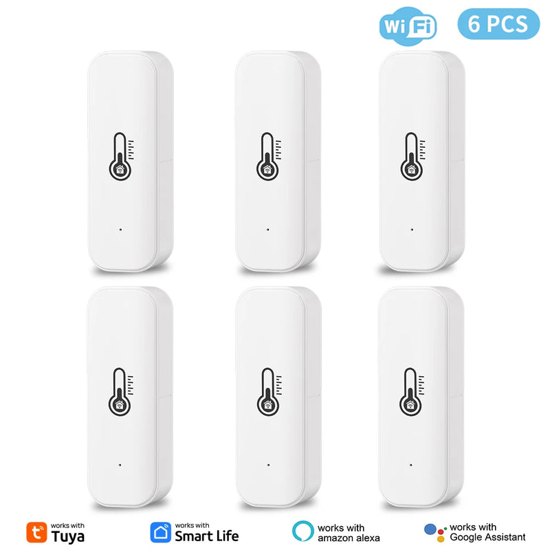 Tuya WiFi Temperature Humidity Sensor Smart Life Remote Monitor For Smart Home Work with Alexa Google Assistant