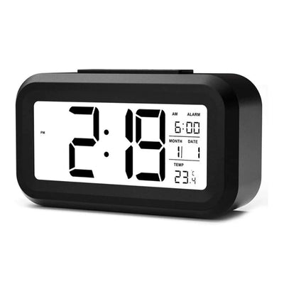 Digital Alarm Clock with Indoor Temperature Light Sensor | SAMAG