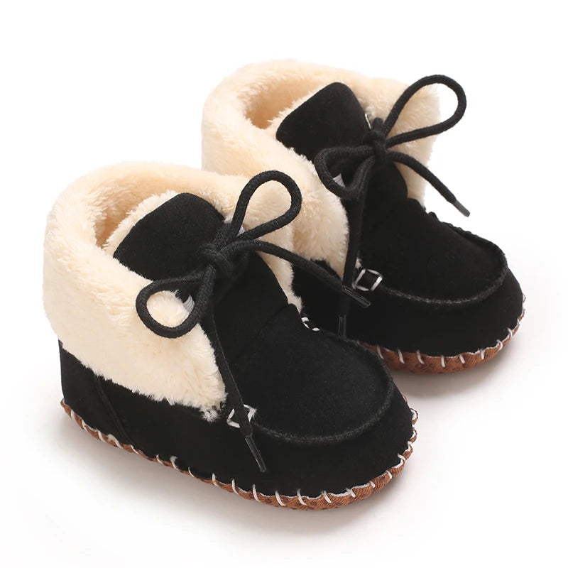 Winter Boots For Baby Boys And Girls Snow Soft Sole Anti Slip And Warm Flat Shoes Baby's First Walking Baby Shoes Boots 0-18