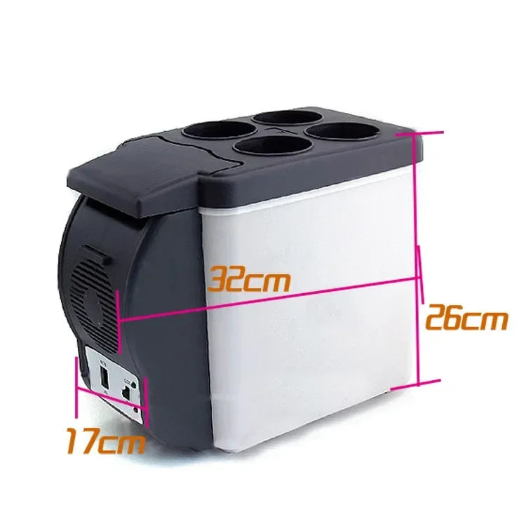 Portable 12V Car Refrigerator Freezer Heater Icebox Travel Refrigerator 6L Mini Auto Freezer C Ooler Warmer Electric Fridge Amag