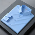 Long sleeved shirt for men's business casual orange | SAMAG