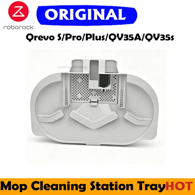 Original Roborock Qrevo C Mop Cleaning Station Tray Accessory for Qrevo S/Pro/Plus/QV35A/QV35s Vacuum Cleaner Mop Spare Parts