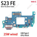 USB Mic Board Dock Charger Connector Charging Port Flex Cable For Samsung Galaxy S25 S24 S23 S21 S20 FE G781W G990W S721W S711W
