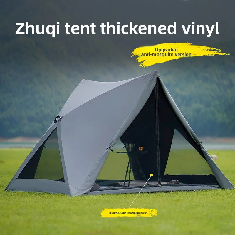 Pop Up Triangle Beach Tent, Portable Automatic Quick - Open - View 6 | SAMAG