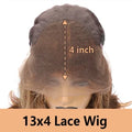 #4 Straight Chocolate Brown Wigs 200% Density 13x4 13x6 HD Transparent Lace Frontal Wigs Real Human Hair 46 Inch Remy Women Hair