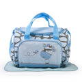 Fashionable cartoon embroidered single shoulder mommy bag with multifunctional and large capacity mother and baby diaper bag