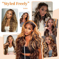 2 3 4 PCS Highlight Ombre Body Wave Bundles Human Hair 16A Unprocessed Brazilian Colored Weave Raw Hair 30 32 Inch Wet And Wavy Human Hair Bundles Extensions