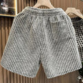 Houndstooth Casual Plaid Shorts Men Sport Loose Wide leg | SAMAG