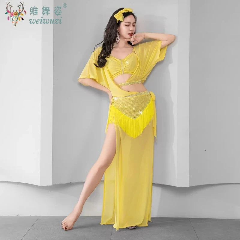 Belly Dance Baladi Dress Group Folk Dance Gown Costume Competition Performance Women Shaabi Baladi Saidi Robe Folk  Clothing