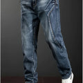 Men's New Straight Leg Stretchable Jeans Casual Pants | SAMAG