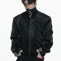 Nerazzurri Autumn Winter Thick Warm Faux Fur Patchwork Snakeskin Print Pu Leather Jacket Men Luxury Emo Menswear Clothing 2026