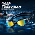 Mirrored Anti Fog Racing Swim Goggles UV Protection | SAMAG