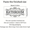 Waterproof Bathroom Wall Sticker PVC Home Art Room Decor Wall Door Stickers Bathroom Decoration Decal Home Supplies