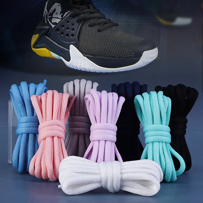1 Pair Round Shoelaces Fof Basketball Sneakers Shoe Laces | SAMAG