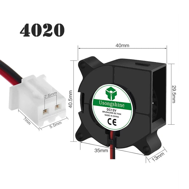 3D Printer Fan 5015/4020 Cooling Turbine 5V 12V 24V - Visuel 11 | SAMAG