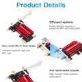 Kebidumei AC1200 WiFi 5 PCI - E Network Card Wireless Bluetooth 4.1 Adapter Dual Band 2.4G/5GHz 802.11AC - Visuel 5 | SAMAG