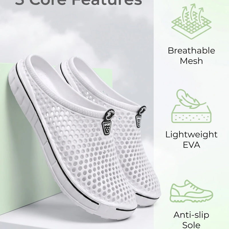 Women's Garden Shoes Lightweight Breathable Slip-resistant Indoor Outdoor Casual Slippers Half Slippers Easy-to-Wear Sandals for Beach And Daily Use