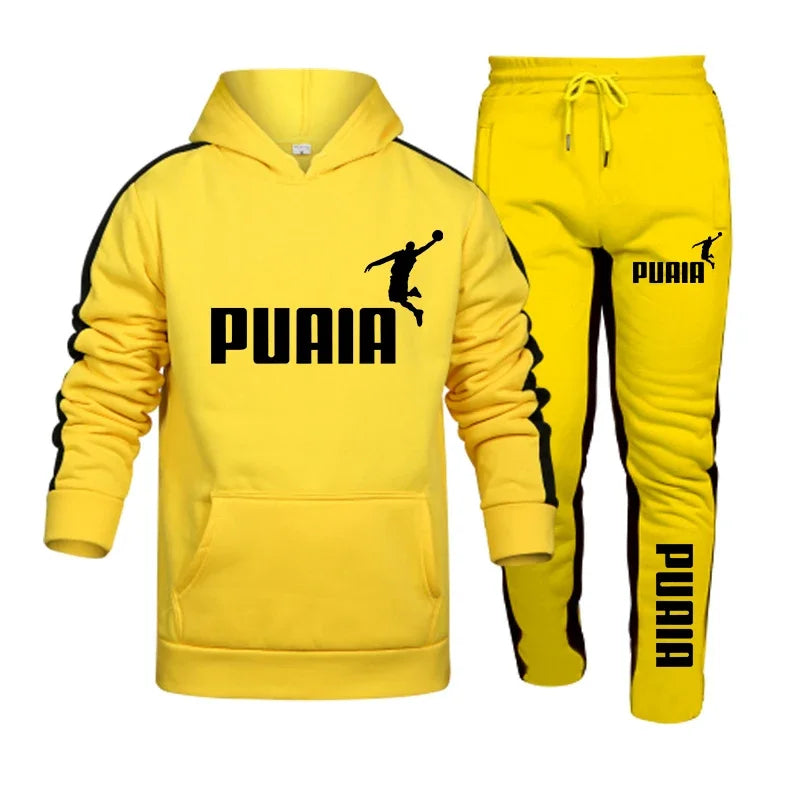 Men's hooded sweatshirt + sports pants set for autumn | SAMAG