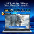 New Office Laptop Intel Core i9 9900 15.6 inch 4K HD Screen Windows 11 16GB RAM 1TB SSD Portable Slim Laptops PC Gamer Computer