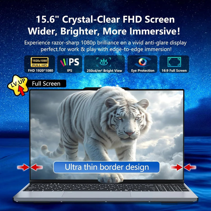Intel Core I9 9900 Laptop Windows 11 16GB RAM 1TB SSD 4K HD Screen Portable Slim Laptops PC Gamer 15.6 inch Computer Office