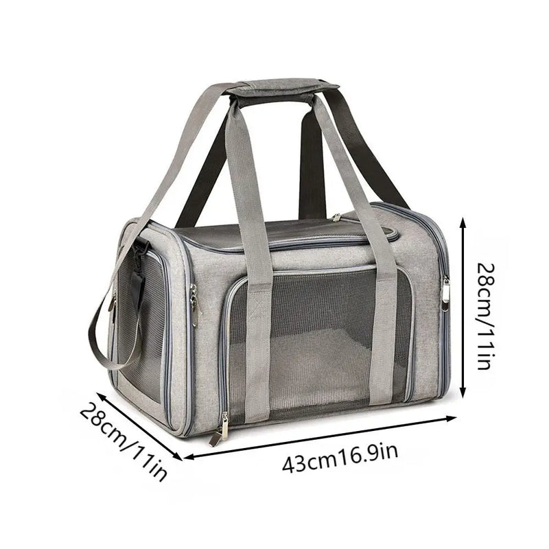 1PC Cat, Dog Carrier for Small Medium Cats Puppies up to 15 Lbs, Collapsible Travel Puppy Carrier