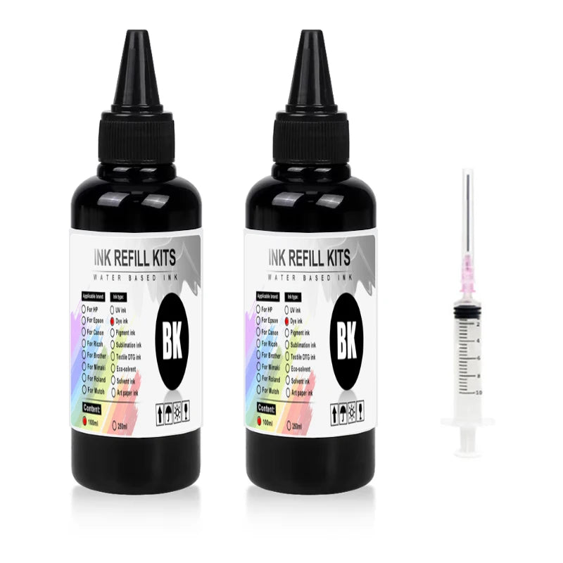 100ml Universal Dye Ink BK C M Y Kit Compatible For HP - View 7 | SAMAG