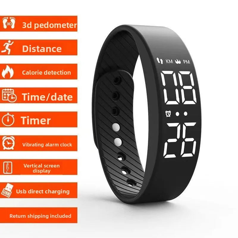 Casual Fashion Digital Watch Male Female Middle High School Student Waterproof Silent Vibration Alarm - Visuel 10 | SAMAG