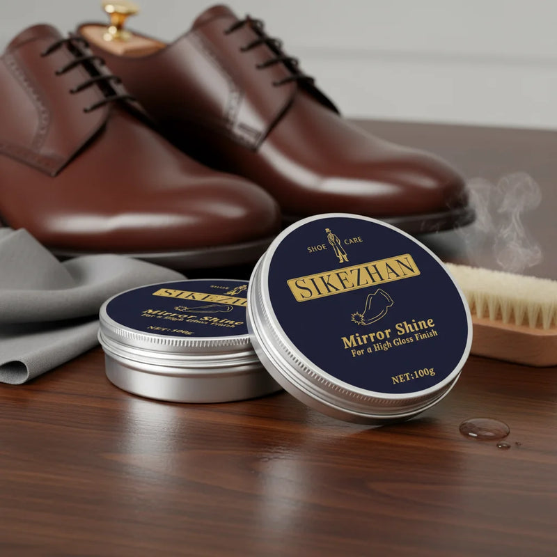 Premium Shoe Cream Leather Conditioner & Polish - Waterproof Protection for Men's Women's Leather Shoes Boots Bags Care Kit