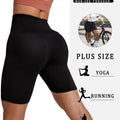 2 Pack Plus Size Biker Shorts for Women High Waisted Super Soft Workout Yoga Athletic Shorts Running