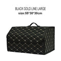 Car Trunk Organizer Box Large Capacity Auto Multiuse Tools Storage Bag Stowing Tidying Leather Folding For Emergency Storage Bo