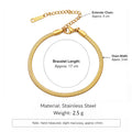 5Pcs Minimalist Chain Bracelets Women Stainless Steel Twist/Paperclip/Cuban Adjustable Stack Jewelry - Visuel 7 | SAMAG