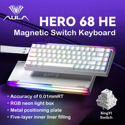 AULA HERO 68 HE Gaming Mechanical Keyboard Magnetic Axis | SAMAG