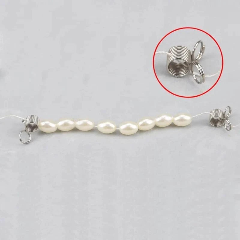 10 Pcs Stainless Steel Bead Stop Creative Bead Wire Ends Jewelry Beading Stringing Wire Tools for Jewelry Making