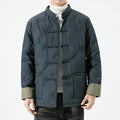 2025 Winter Chinese Style Men Casual White Duck Down Jackets Men Thick Warm Parkas Male Windproof Outwear Black Coats