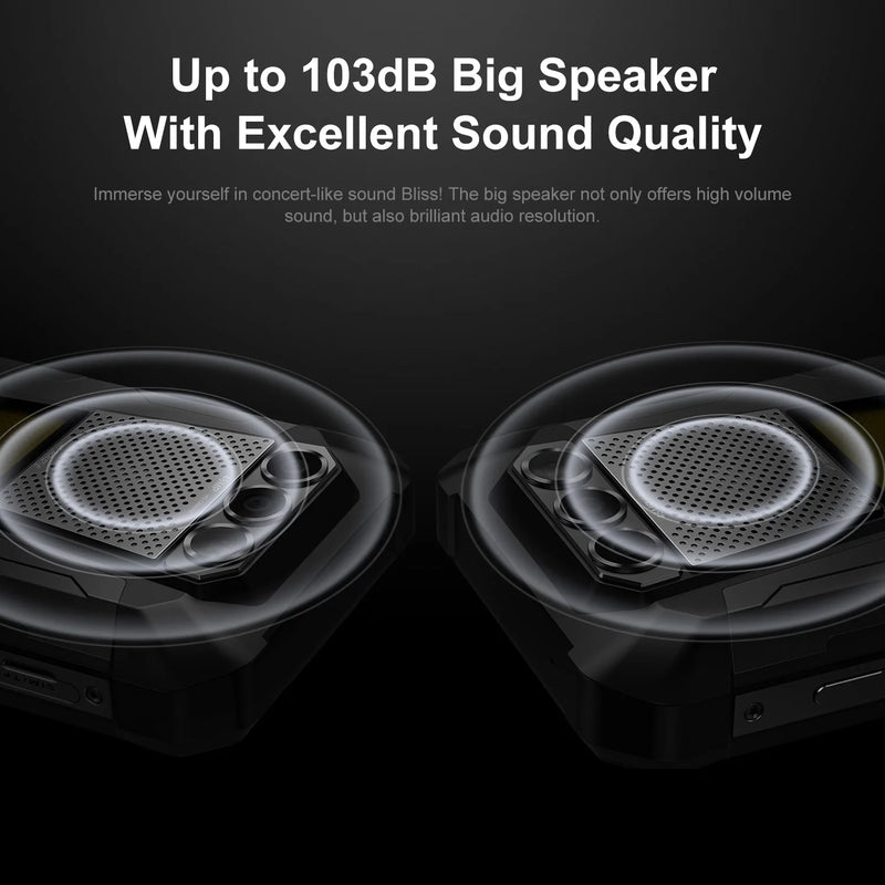 FOSSIBOT F106 PRO MTK G85 4G Android 14 15GB(8+7GB Extended) 256GB ROM Rugged Smartphone 12000mAh Battery 48MP Camera NFC