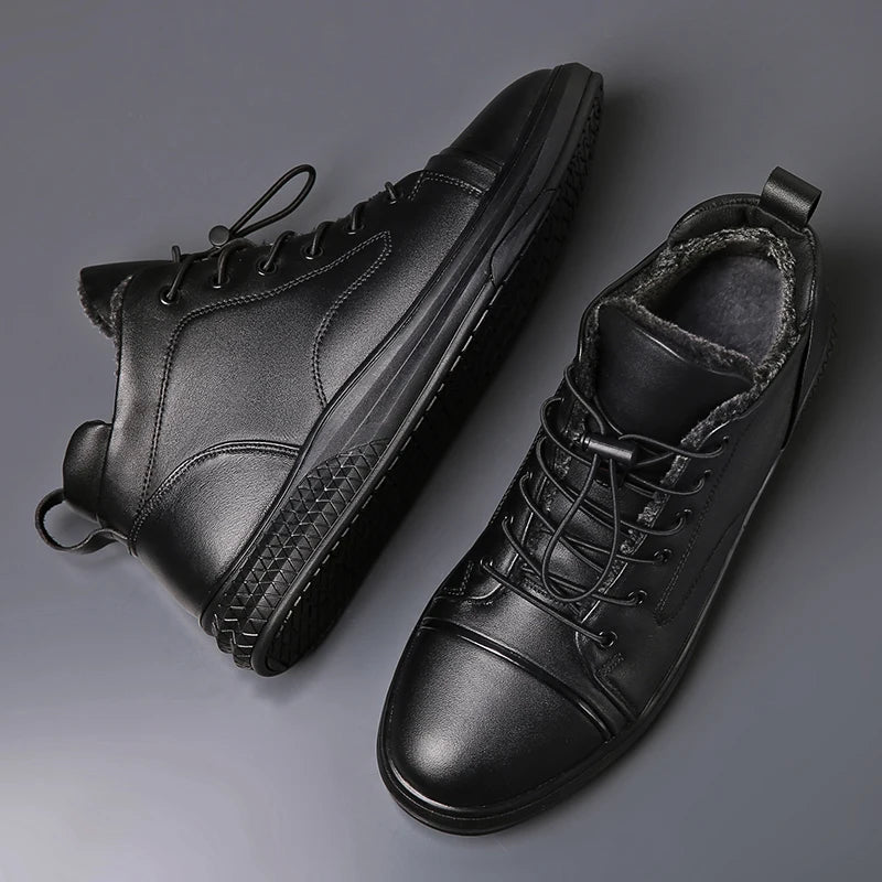 Mens Genuine Leather Outdoor Causal Shoes British Style Flat Designer Antiskid Sports Walking Shoes Comfy Oxford Shoes Hombre