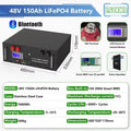 48V 400Ah LiFePO4 Battery Pack 20Kwh 6000+ Cycles 51.2V 100Ah 120Ah 150Ah 200Ah 300Ah Lithium Solar Energy Storage AKKU EU STOCK