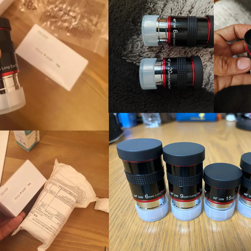 Svbony Telescope Eyepieces 1.25" 68° Eyepiece Planetary Eyepiece UWA 6mm/9mm/15mm/20mm Eyepiece for Astronomical Telescope