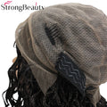 StrongBeauty Full Double Lace Glueless Braided Wig Square Knotless Box Braided Wigs Women Wig with Baby Hair 16"