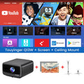Touyinger Q13W 3800ANSI Full HD 4K Decoder Android 15 Support MEMC Smart TV Home Theater Fully Sealed Optical Projector