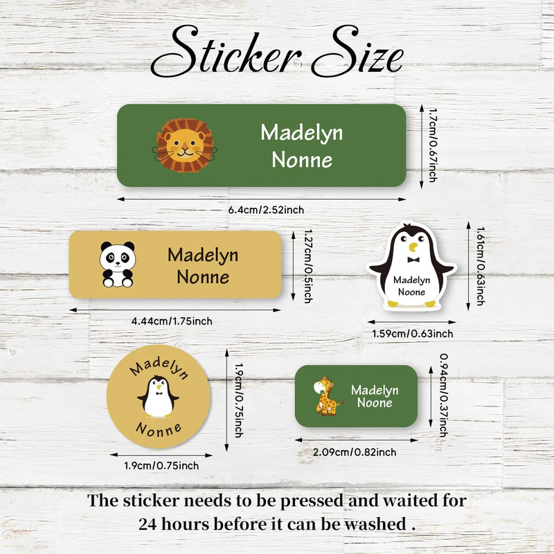 Custom Name Labels 2 Sheets Personalized Stickers - View 2 | SAMAG